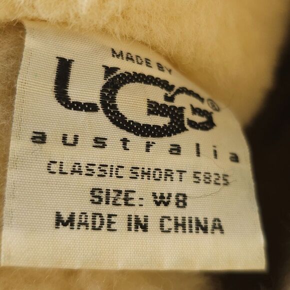 UGG Classic Short Ankle Boot Lambskin Suede Sherpa Fur Ankle 90s Y2k Chestnut 8 - Picture 2 of 7